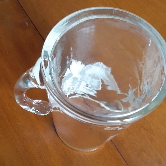 Duncan Miller bar pitcher cocktail decanter silver floral vintage antique glass - Picture 4 of 10